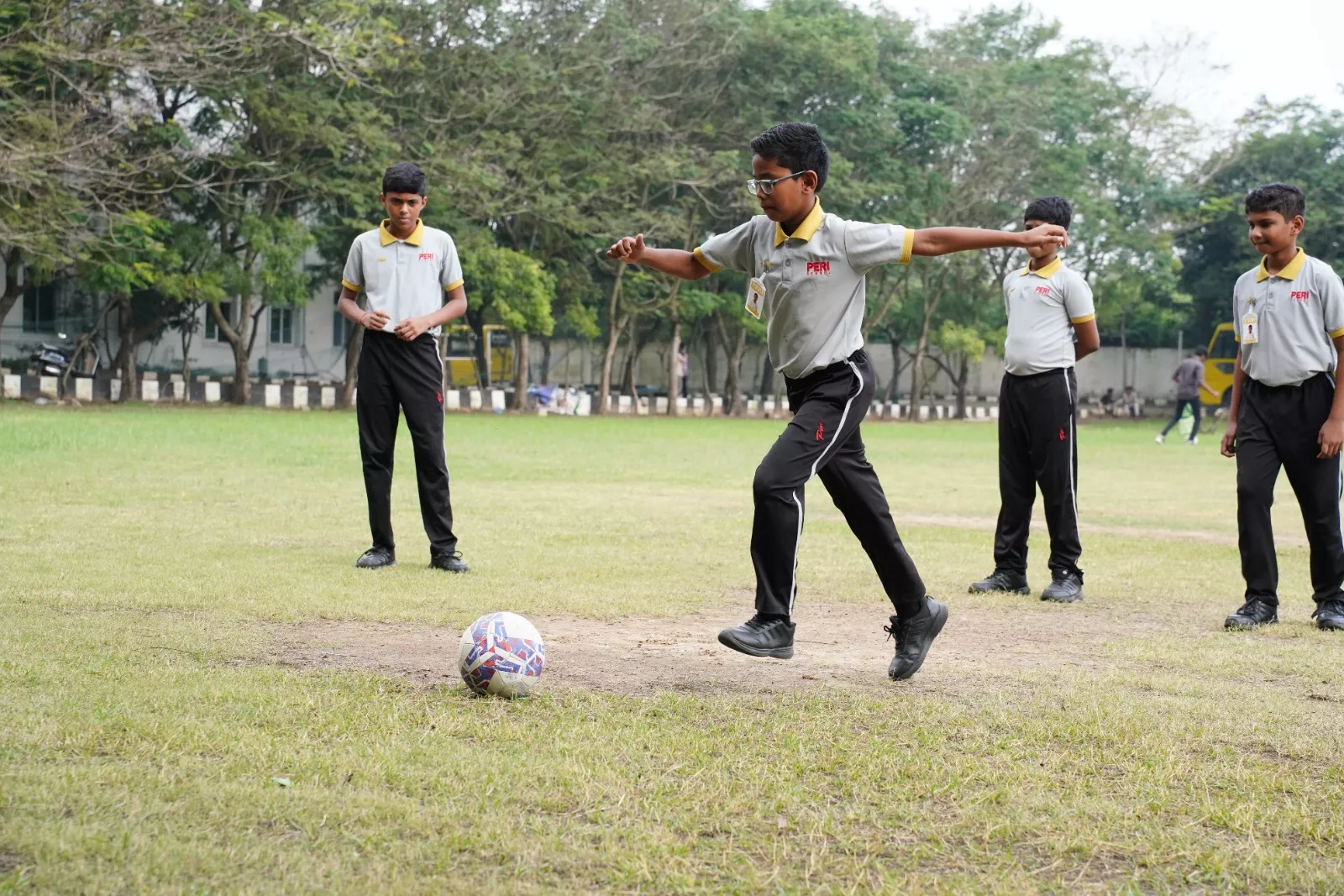 Playing Football in PERI School
